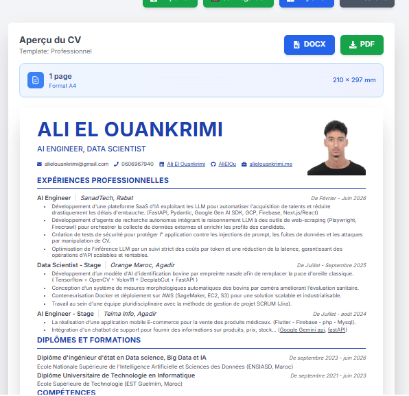 Smart Job Seeker — AI-Powered CV Tailoring